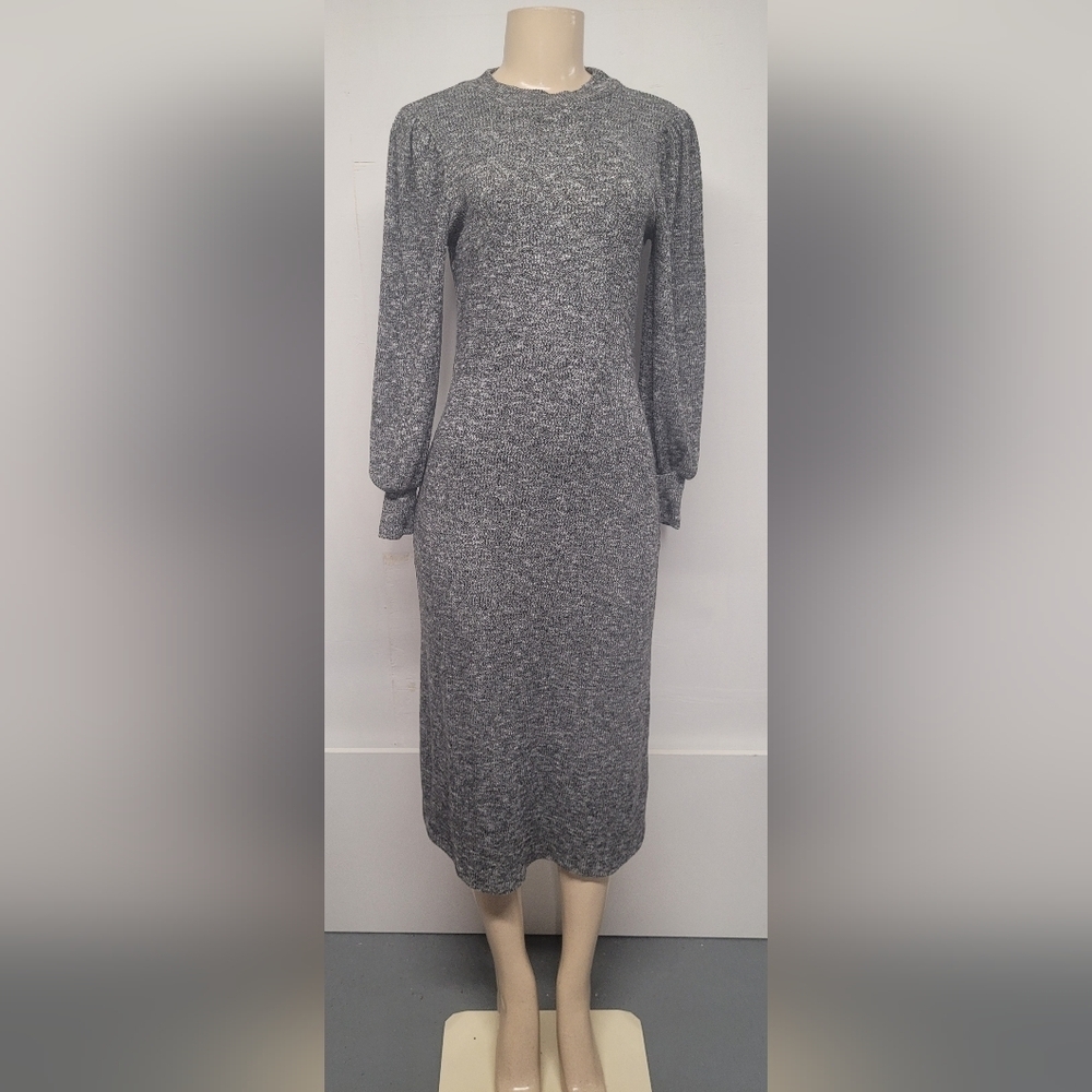 Lush S Stretch Ribbed Knit Dress